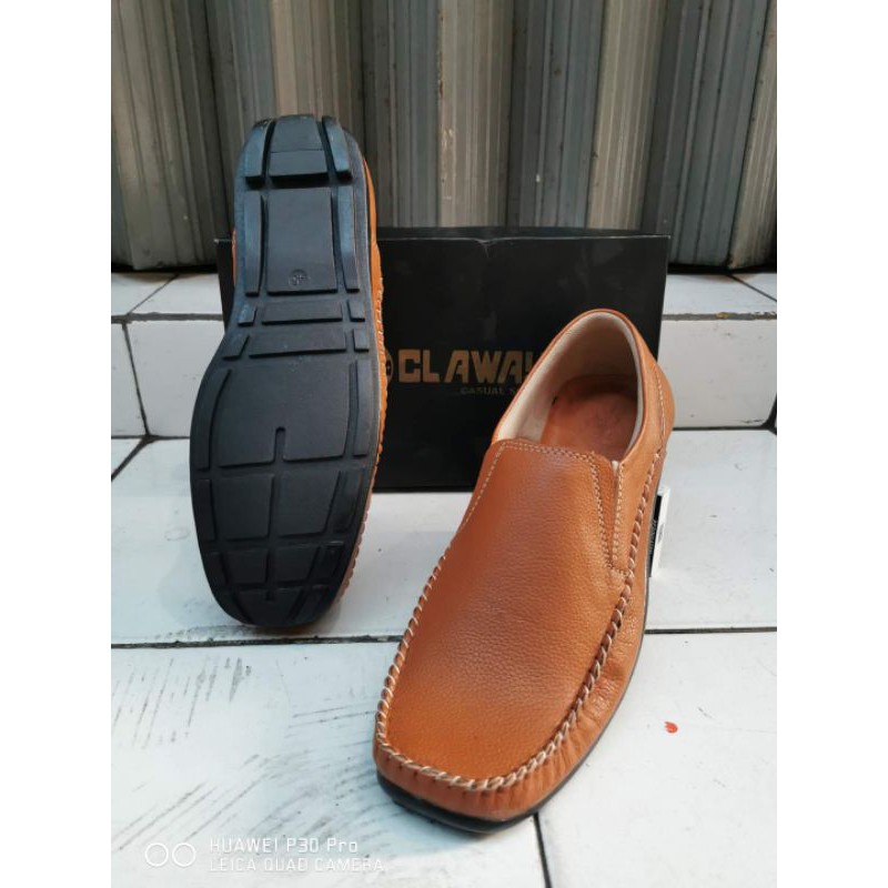 Sepatu Casual Kulit Pria Claway Big Size 44-46 ( Produksi Sendiri ) / Sepatu Selop Bustong Ogana Big Size 44 - 46 Og 01 ( Produksi Sendiri )