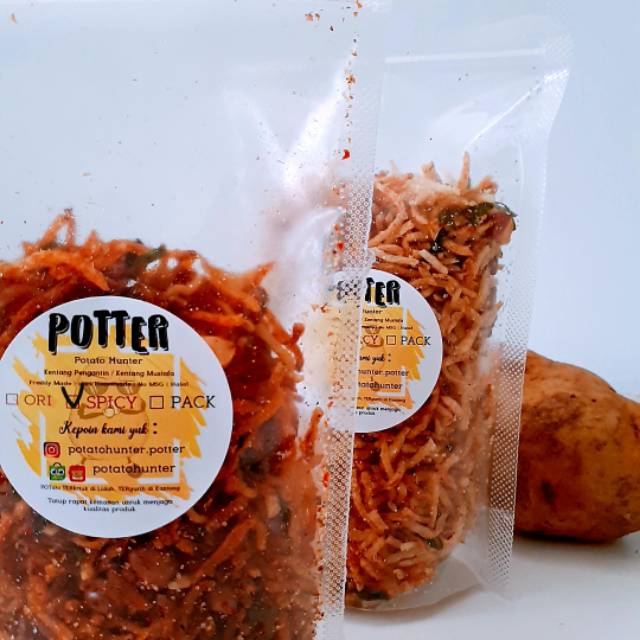 

POTTER si kentang penganten / Kentang Mustofa / Kentang Teri Spicy uk 100 Gr