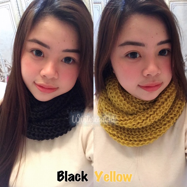 READY INDONESIA Infinity Scarf 2 Ring Syal musim dingin cewek wanita wool import bahan rajut scarf