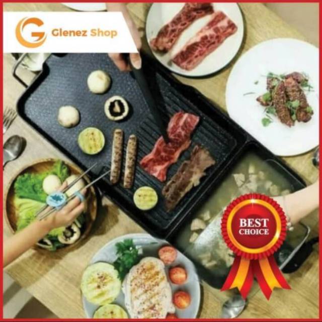 BBQ Grill Listrik Pemanggang Panggangan Alat Panggang Listrik Idealife IL117