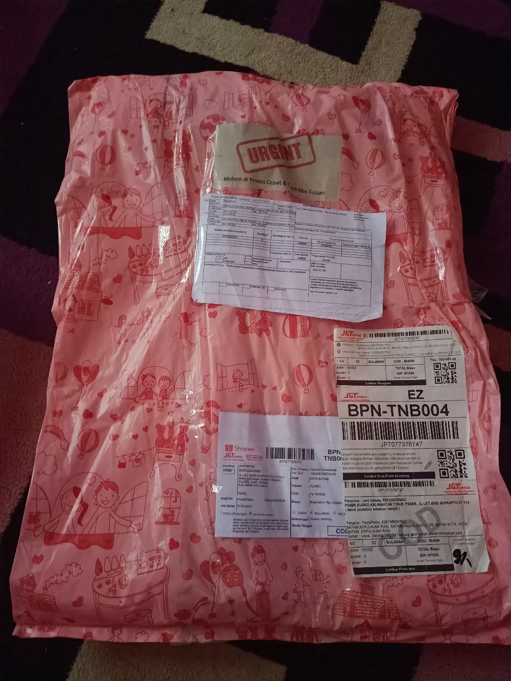 Srg.007 Sarung Gaun Bahan Plastik Transparant Panjang 160cm