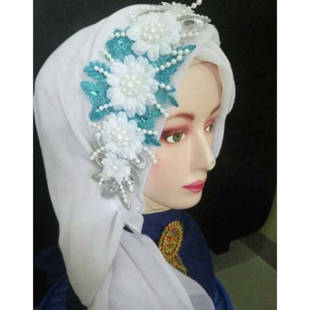 Headpiece / headpiece hijab / headpiece wisuda / headpiece pengantin /hiasan jilbab / hiasan hijab