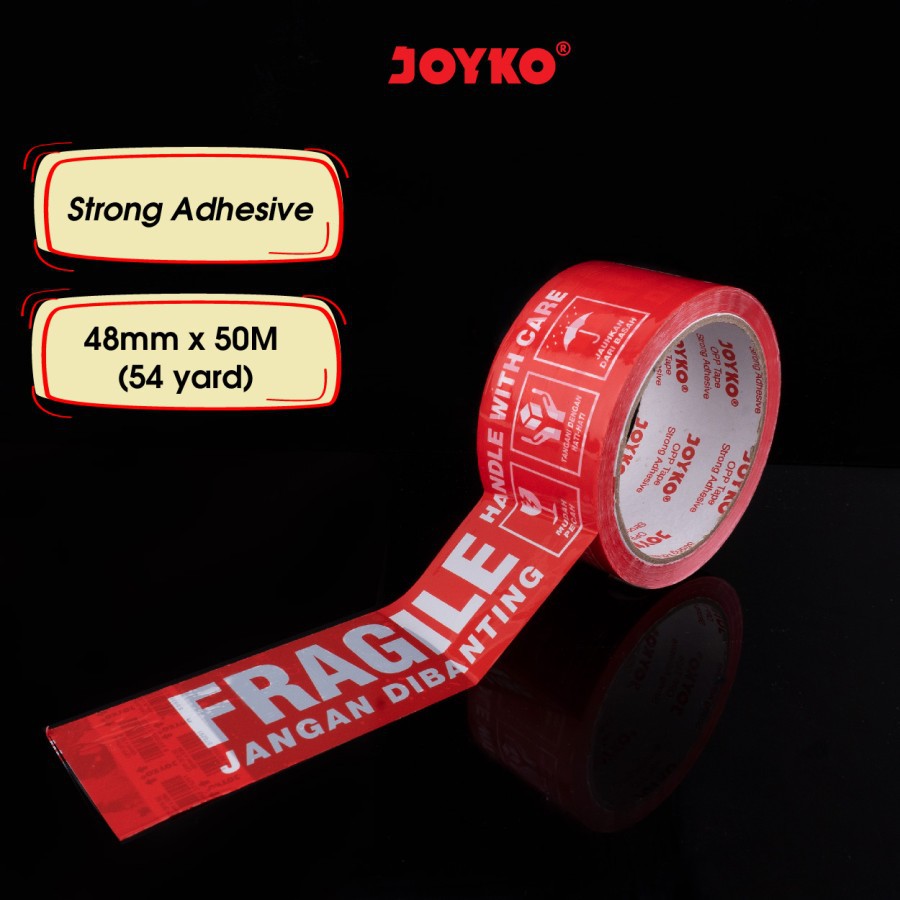 

Joyko OPP Tape Lakban Fragile 3FR-50 Red