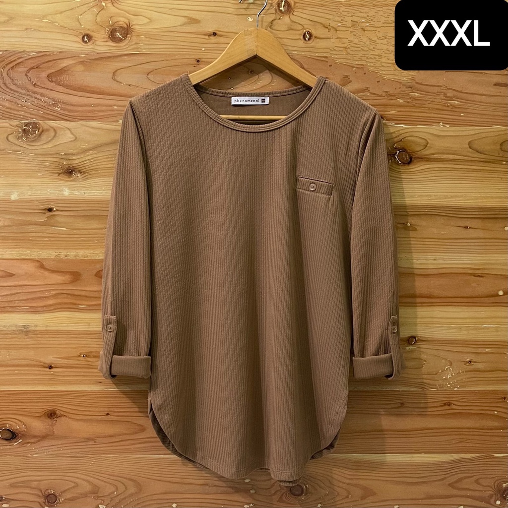 KAOS/ATASAN JUMBO XXXL FH3NOMENAL BRANDED LENGAN PANJANG TERBARU/BAJU SIMPEL ELEGAN MODIS WANITA LENGANG PANJANG TERBARU DI TAHUN INI/BAJU LENGAN PANJANG WANITA HIJAB/KAOS LEGAN PANJANG WANITA BER HIJAB TREND MASA KINI
