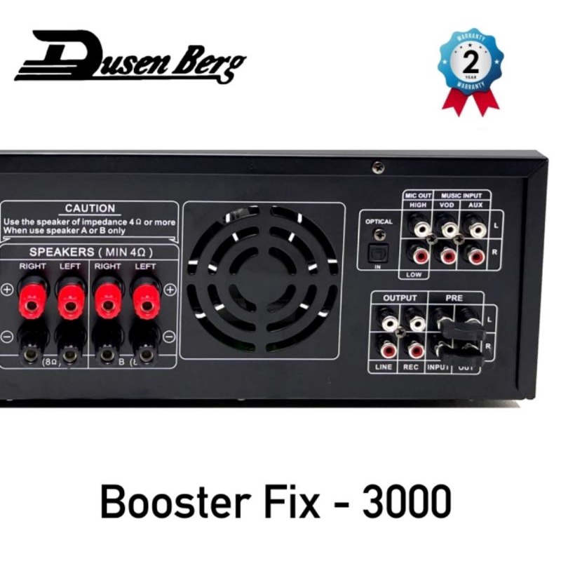 Amplifier DUSENBERG Fix 3000 Karaoke Smart Tv Bluetooth Usb Optical Original