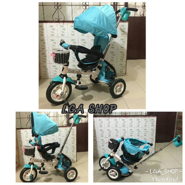 Tricycle kanopi Mf Trike  sepeda anak canopy sepeda stroller sepeda roda tiga sepeda lipat anak