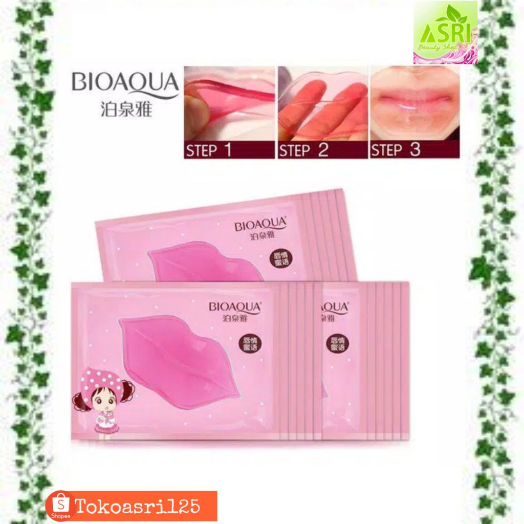 AS024 BioAqua lips Mask masker/ bibir original BioAqua collagen nourish lips mask