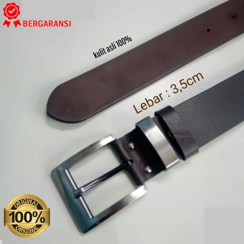 ikat pinggang kulit pria // bahan kulit sapi asli dijamin FREE UKIR NAMA