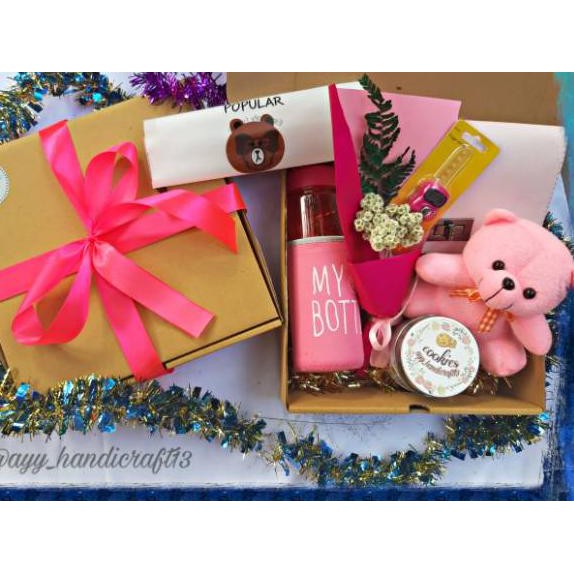 

ZQ ✔ Paket kado wanita -AM- hadiah ulang tahun/anniversary / perayaan kado unik hampers wanita IKZ ❤