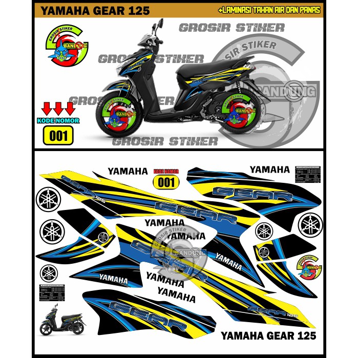 STRIPING VARIASI YAMAHA GEAR 125