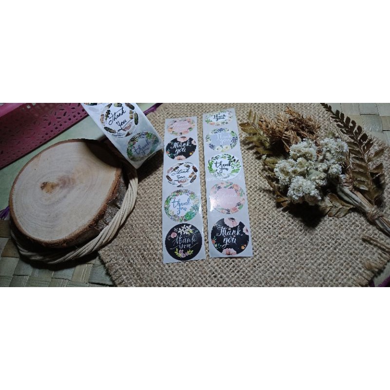 

label sticker thank you
