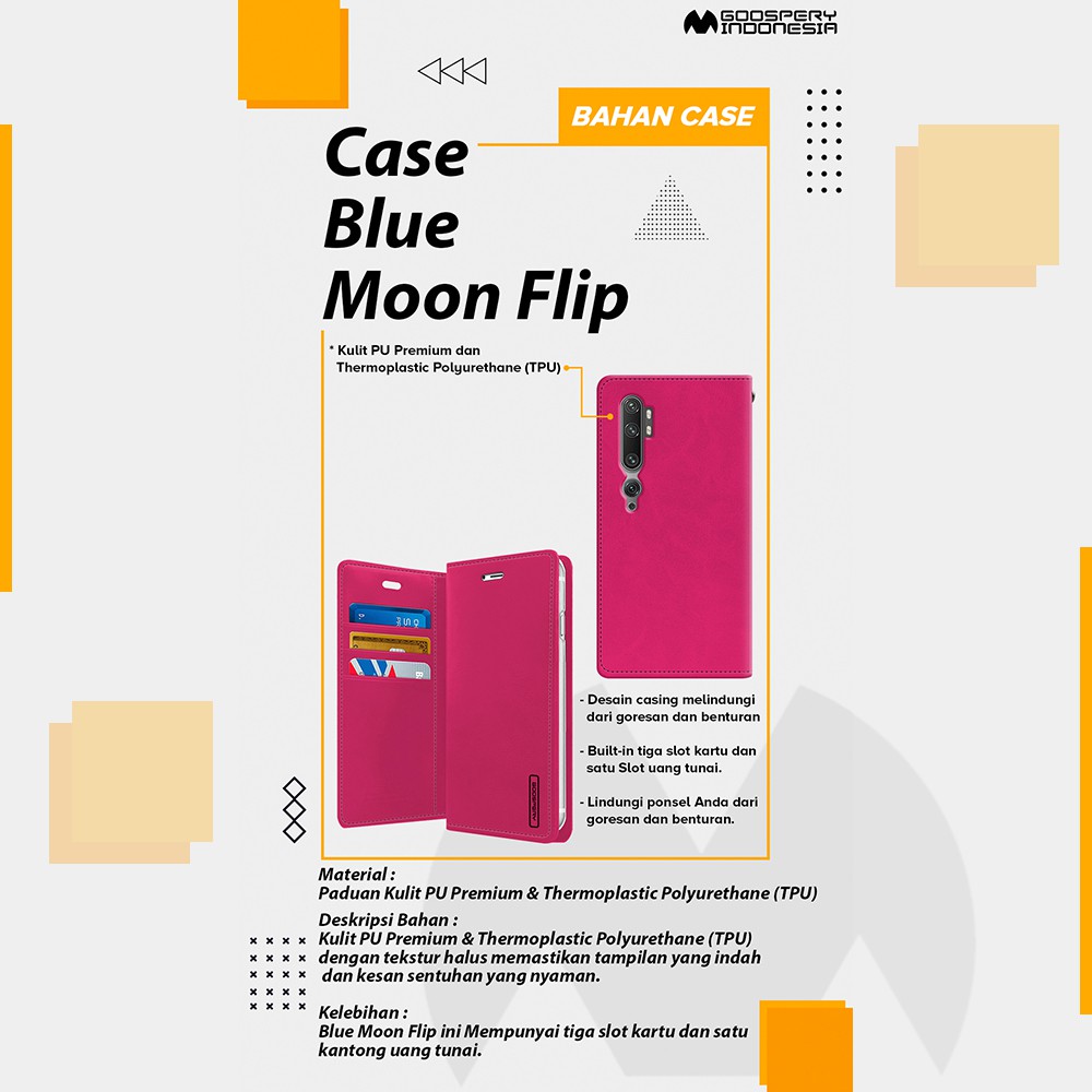 Goospery Samsung Galaxy A71 A715 Blue Moon Flip Case