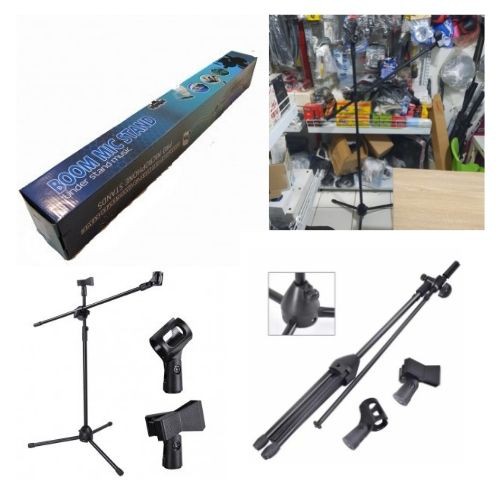 Tripod Stand Mic Holder 2 Klip Pegangan Microphone  2 In 1 Pro NB107 111159