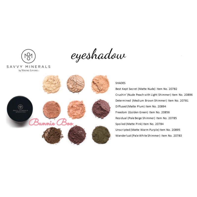 Savvy Minerals Eye Shadow, Wanderlust - YL 0.8 g