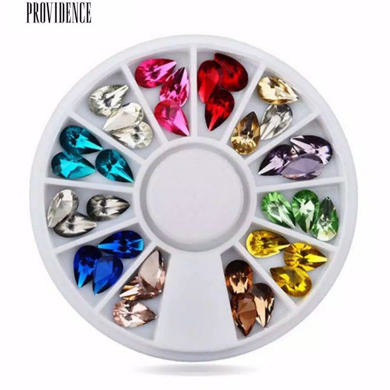 CHARM NAIL GEMS RUNCING SET SIZE 3*6MM / HIASAN NAIL ART