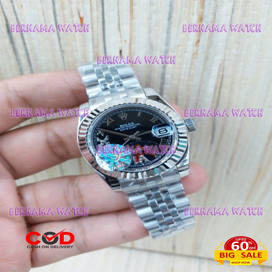 HOT SALE JAM FASHION WANITA ROLEX DATEJUST ASIAN ETA BOX ORI JAM WANITA BRANDED JAM WANITA KASUALLIM