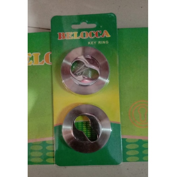 RING CUP SILINDER PINTU STAINLESS /TUTUP KUNCI PINTU RUMAH BULAT- BELOCCA