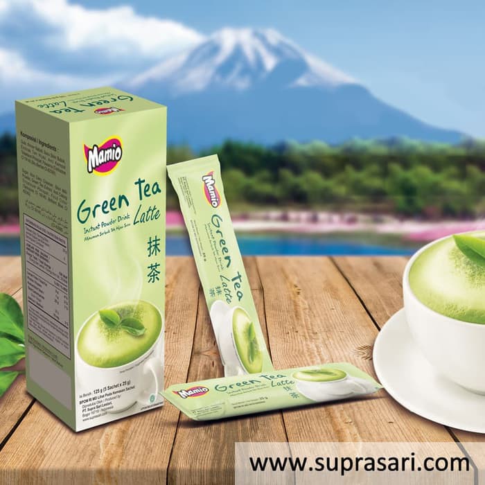 Green Tea Latte Mamio Isi 5 Sachet / Box