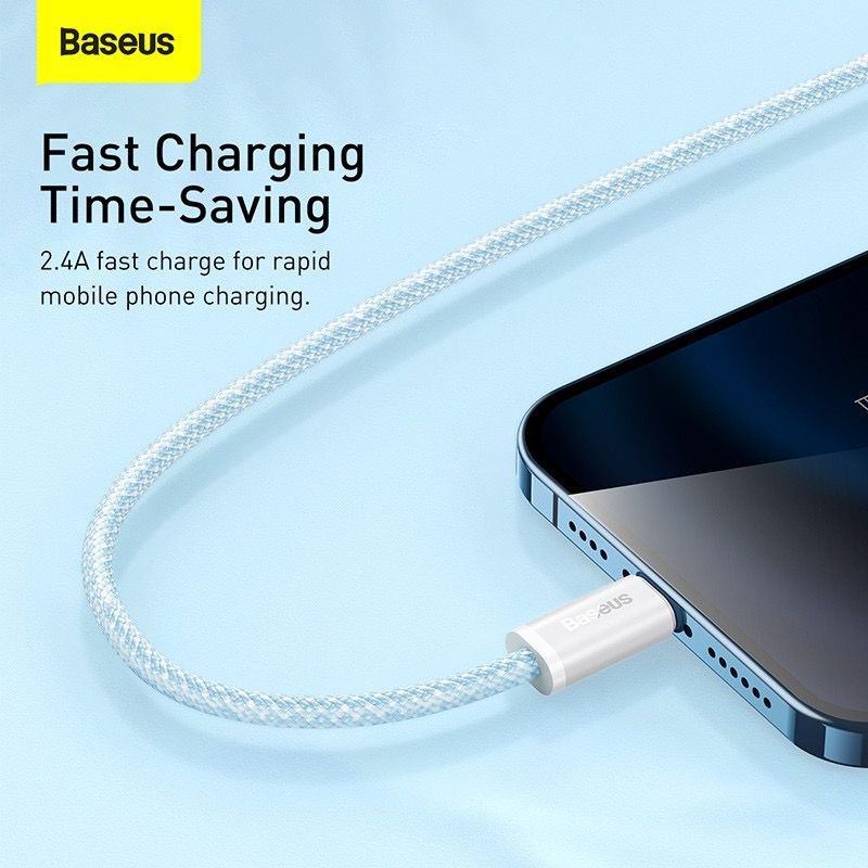 Baseus Dynamic Series USB to Lightning Nylon - Cable Data for Iphone 1m - Garansi Resmi 6 Bulan