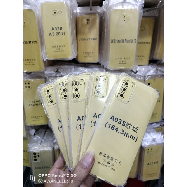 Anticrak Case Bening Silikon Bening J2 Prime Samsung A12 Samsung A03S Samsung A03 Core dll
