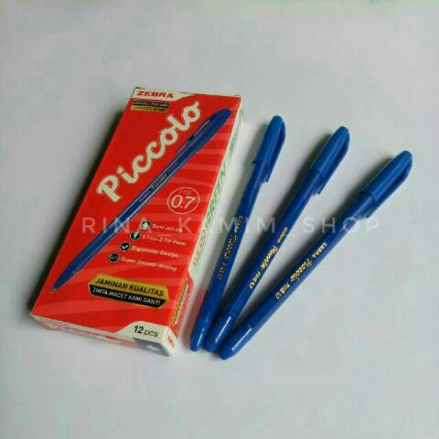 

Bolpen Zebra/pulpen Zebra Picolo 0.7/pulpen klasik warna biru