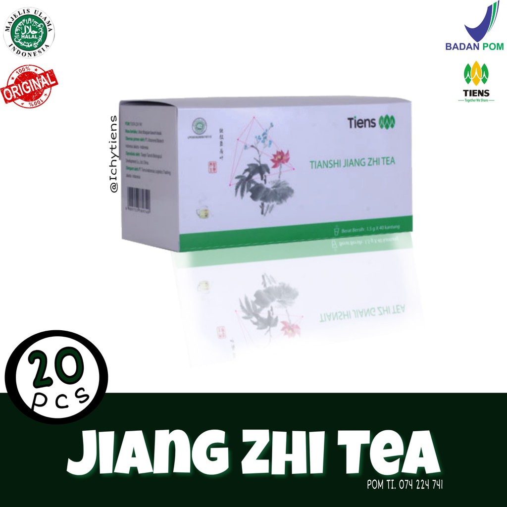 Tiens Jiang Zhi Tea Ecer 20 Teh Hijau Tianshi Herbal Diet Asam Urat Pelangsing