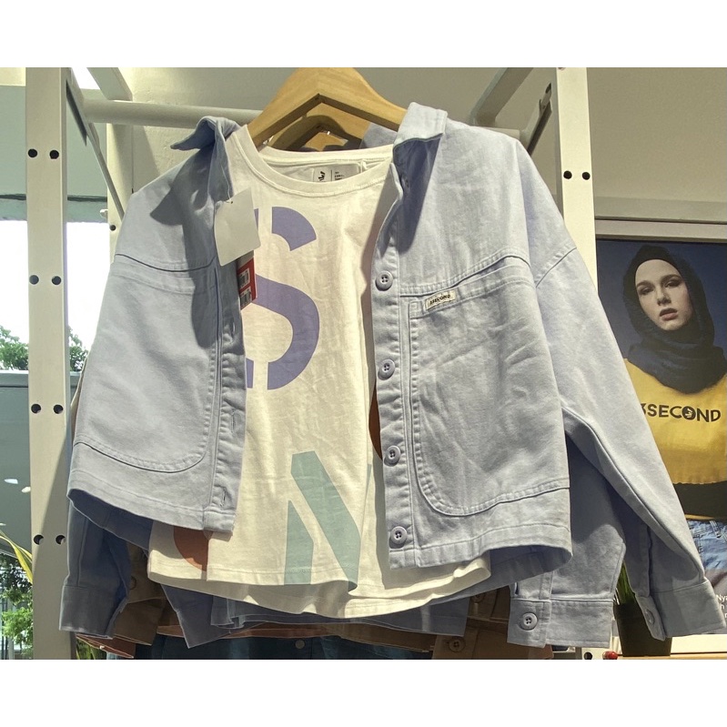 jaket jeans 3second wanita original 73838