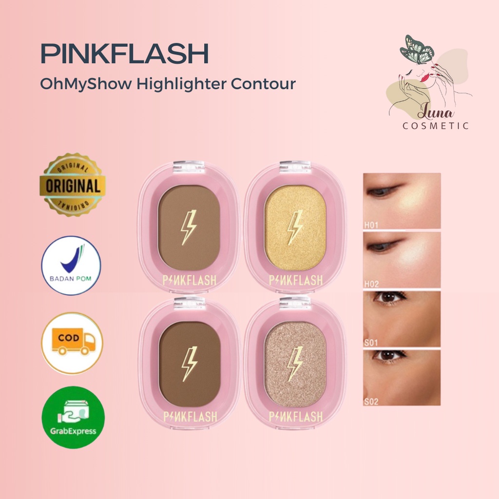 PINKFLASH OhMyShow Highlighter Contour Shimmer Soft Smooth - 4 Colors