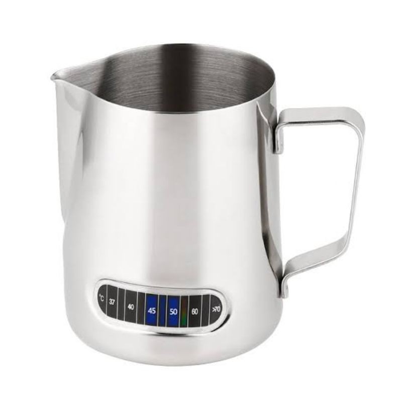 STAINLESS MILK JUG THERMOMETER 600 ml BARISTA PROFESSIONALS TOOL (LATTE ART)