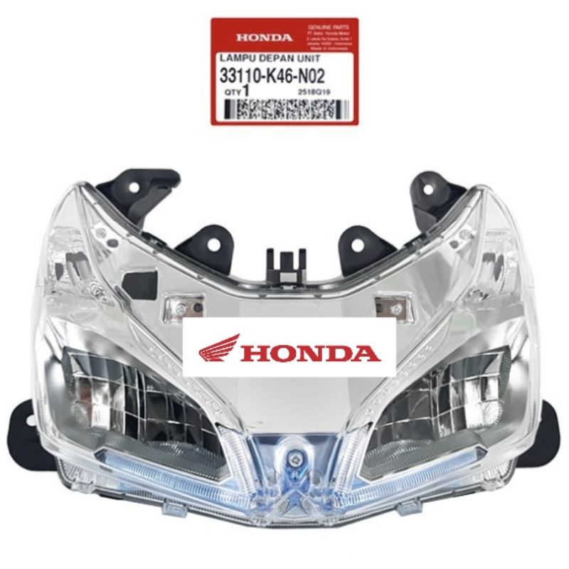 33110-K46-N02 lampu depan reflector vario 110 fi vario 110 fi non esp 2014 stater kasar asli honda