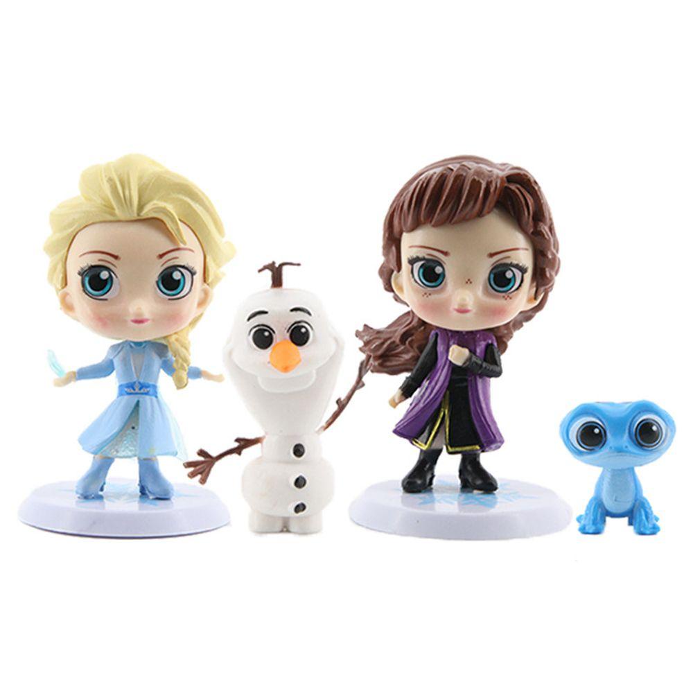 Lanfy Snow Queen Figure Hadiah Anak Dekorasi Rumah Gambar Kartun Hadiah Natal Figure Model Mainan PVC Action Figure