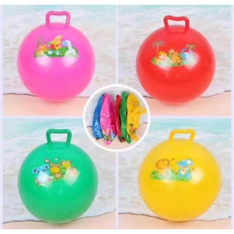 Mainan Bola Pegang Gambar Warna Halus Diameter 22cm