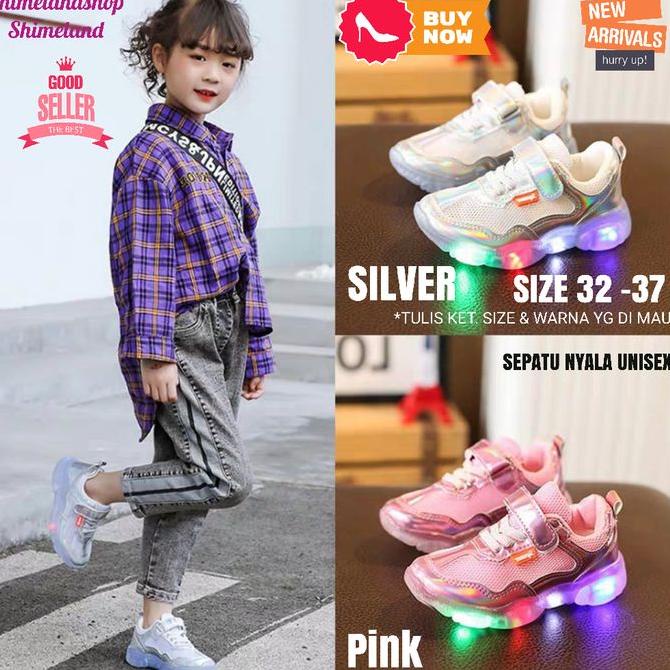 Sepatu Anak Nyala Led Hadiah Kado Sneakers