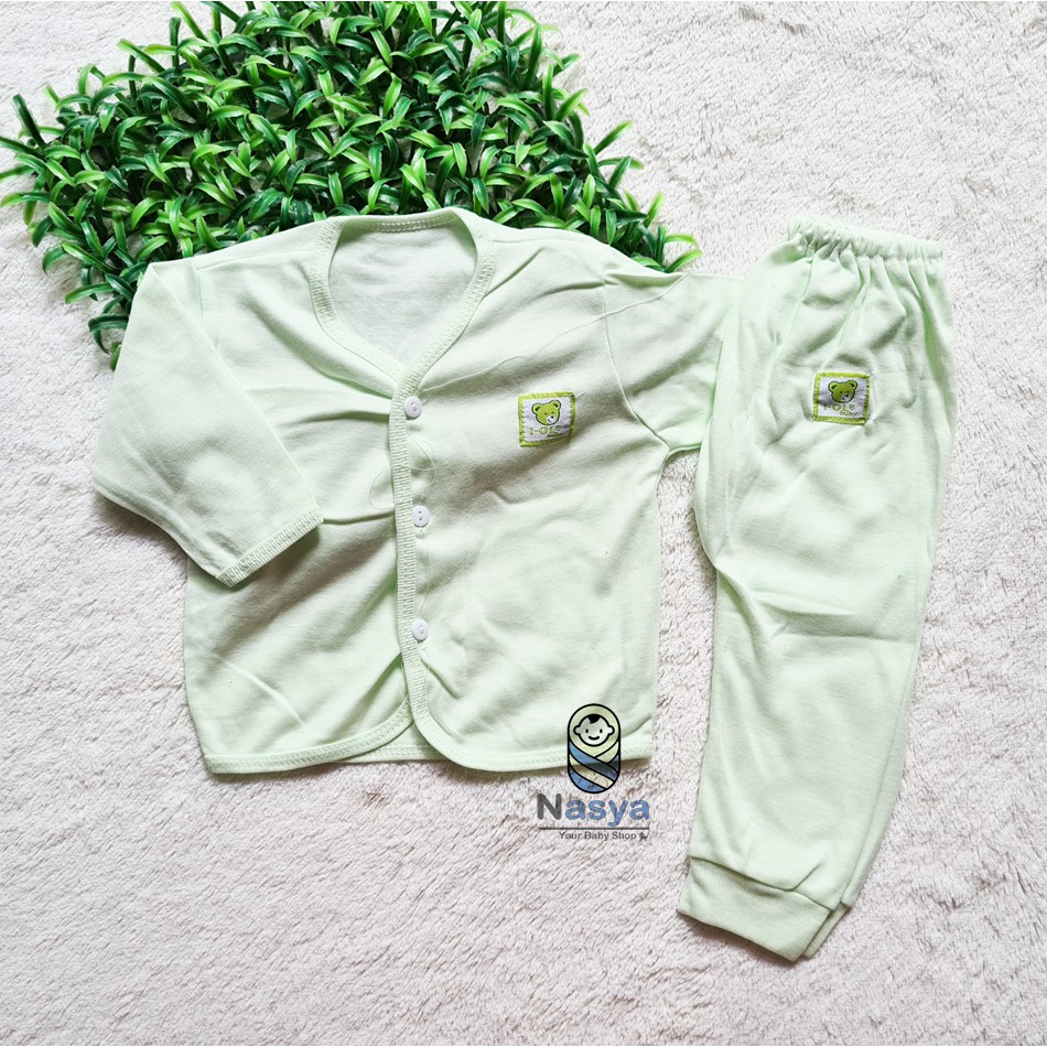 [R-046] setelan baju bayi lengan panjang New Born (merk i-ol)