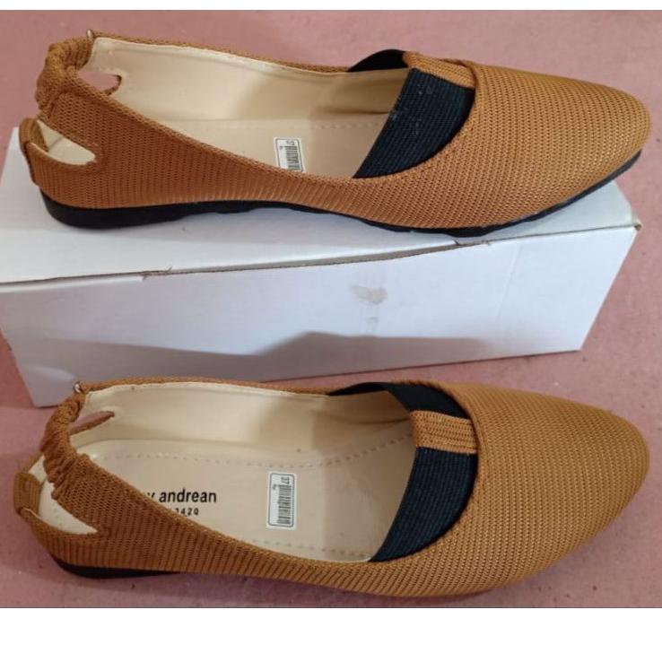 Menarik.. Sepatu FlatShoes Wanita / SEPATU WANITA / SEPATU BALET RAJUT / SEPATU BALET KARET/ SEPATU 