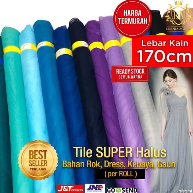 Jual Kain Dan Bahan Kain Tile Tulle Tila Polos Bahan Rok Dress Gaun Perroll Murah Banget Abu