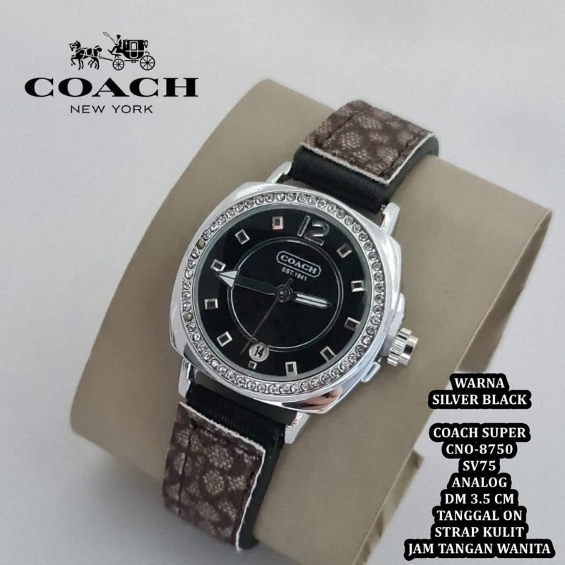 SUPER QUALITY COACH WANITA JAM TANGAN KULIT MATERIAL WOMEN STYLE BISNIS JAM TANGAN WANITA