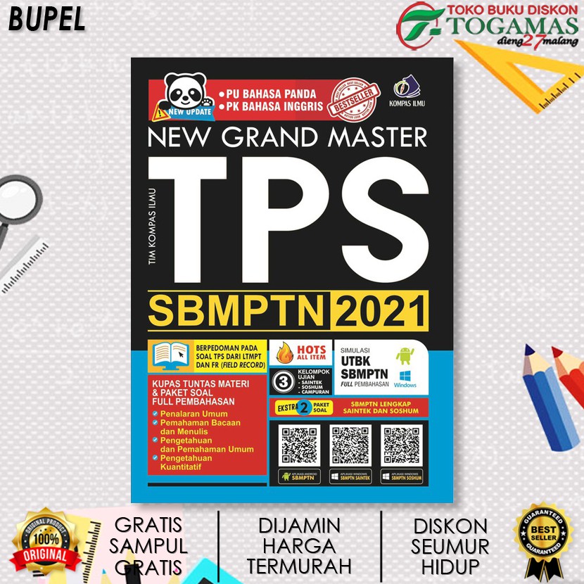TERMURAH!! NEW GRAND MASTER TPS SBMPTN 2021 / TIM KOMPAS ILMU