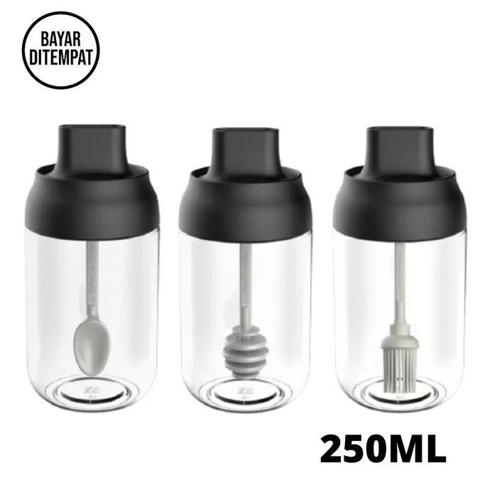 Yangma Botol Kaca Tempat Bumbu Dapur Idea Box Botol 250ml