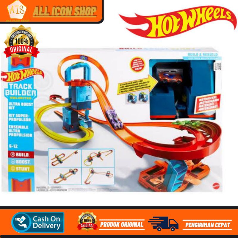 Hotwheels Track Builder Unlimited Boost kit Track Set