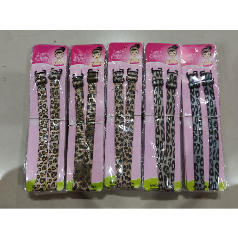 Tali bra tali BH besar motif Dan Transparan 1,5cm