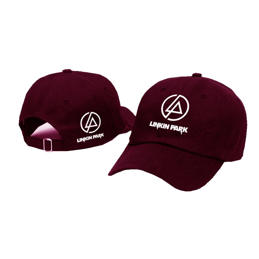 Topi Baseball Linkin Park Logo est15 USA  Nevy Blue - White Premium