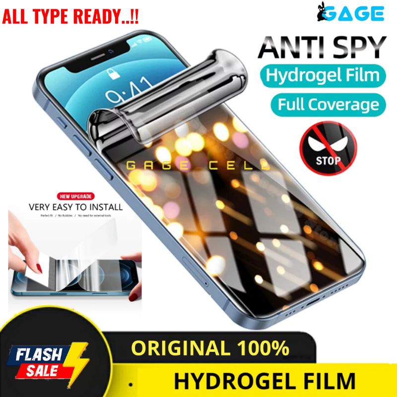 HYDROGEL ANTI SPY MATTE IPHONE XR X XS MAX ANTI GORES GLARE FULL LAYAR SCREEN PROTECTOR