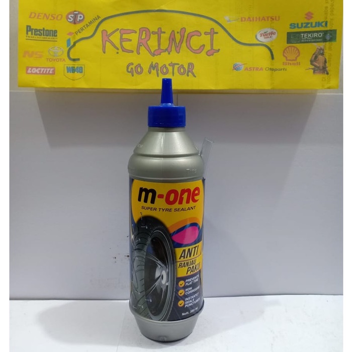 M-ONE SUPER TYRE SEALANT - CAIRAN BAN TUBLES - ANTI RANJAU PAKU 350ml