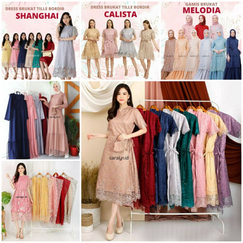 KHUSUS PREORDER DRESS PESTA BRUKAT UKURAN JUMBO, KECIL DAN CUSTOM MODEL