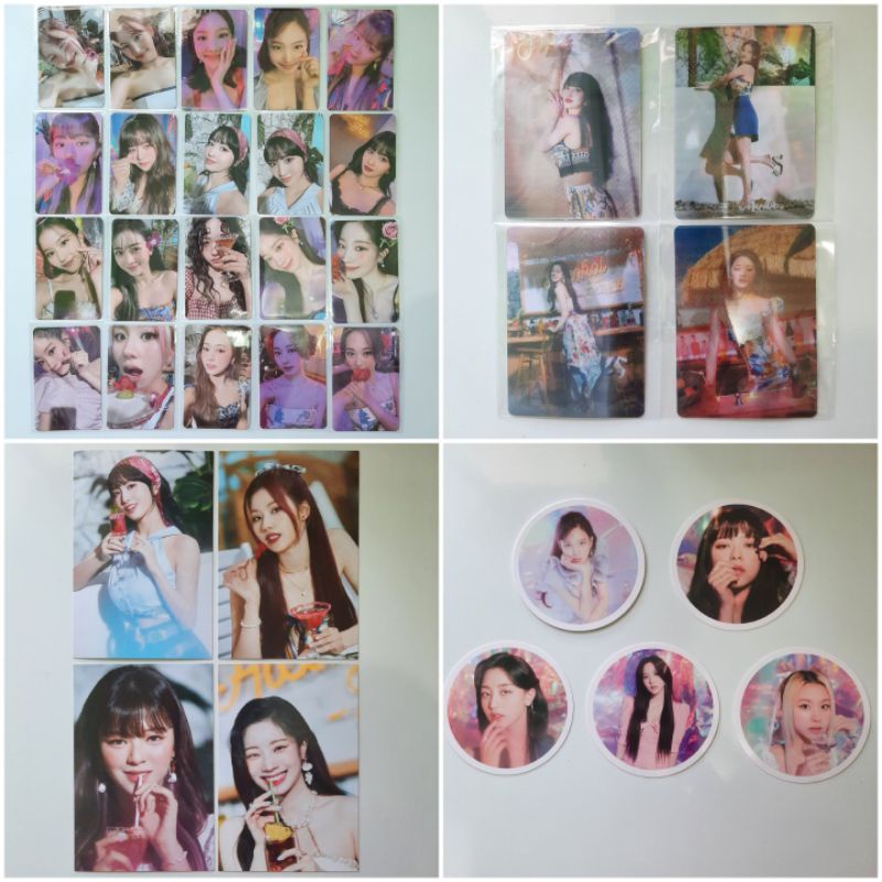 TWICE TASTE OF LOVE PHOTOCARD PC LENTI  COASTER TASTING CARD MINA DAHYUN CHAEYOUNG TZUYU GRUP
