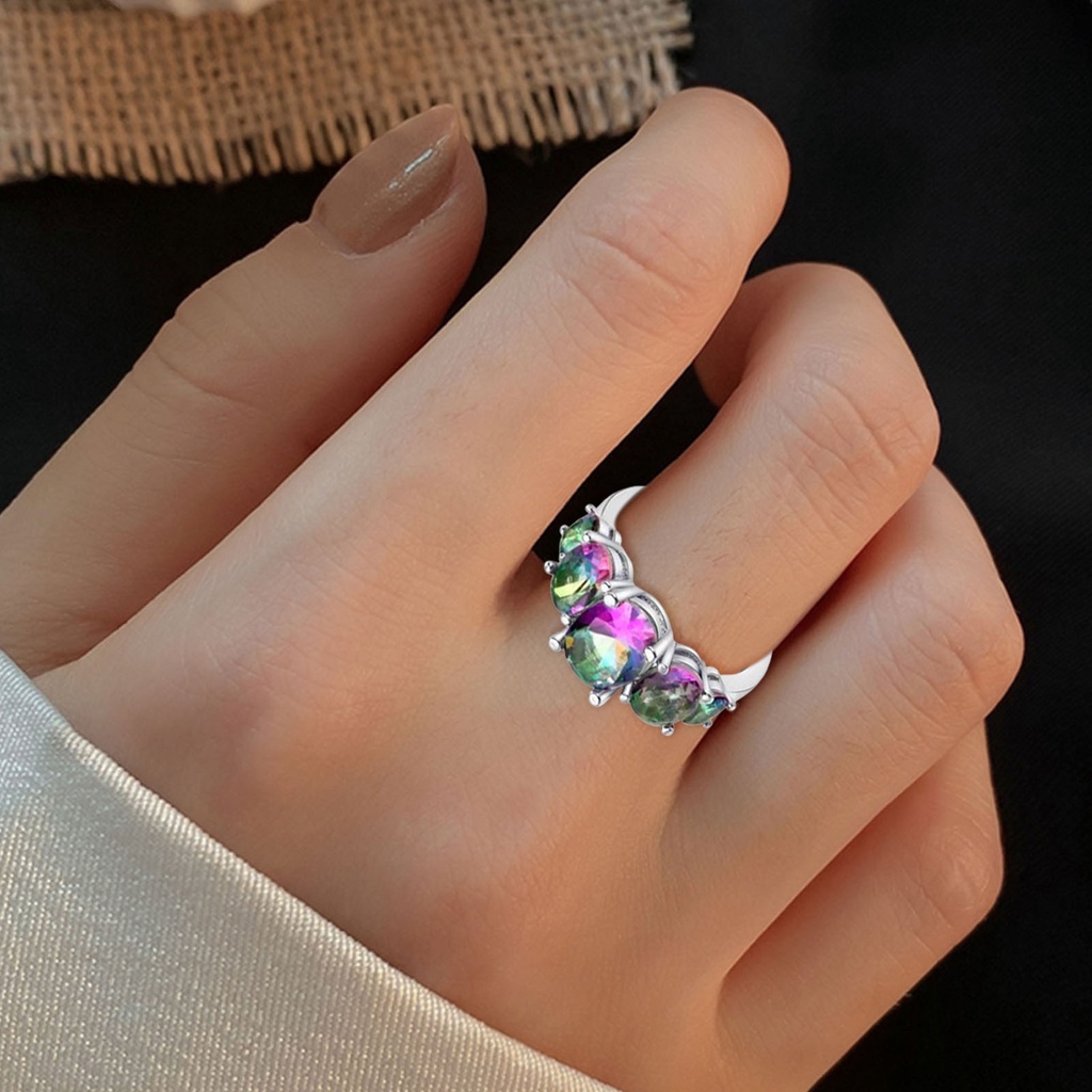 Hu Hu Hu Hu Hu Alat Bantu Pasang Kacamata♡ Cincin Tembaga Hias Kristal Imitasi Warna-Warni Untuk Wanita