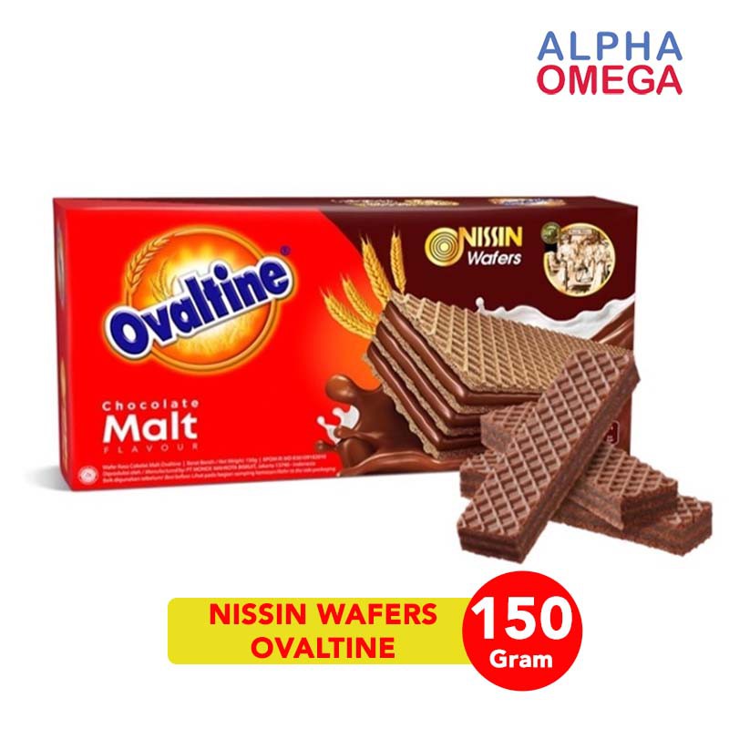 

NISSIN WAFERS OVALTINE 150 GRAM - CAMILAN WAFER COKLAT RENYAH