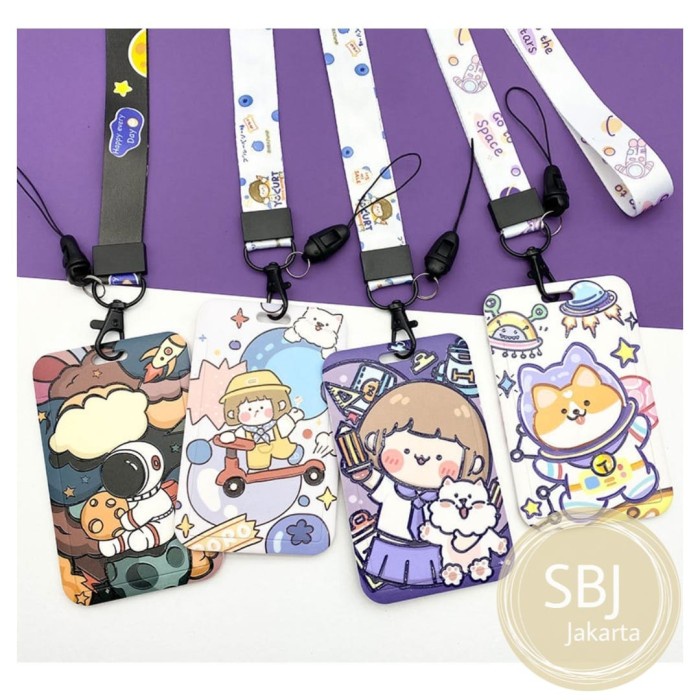 

Aman Tempat Kartu Id Card Holder / Tag Holder / Name Tag Ada Tali Lanyard Sale!!!