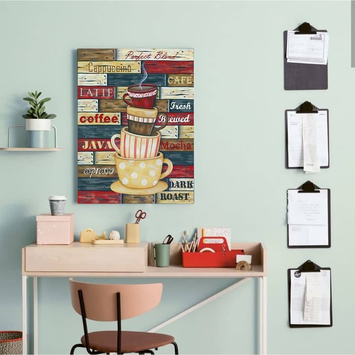 POSTER QUOTE CAFE - KOPI 002 - HIASAN DINDING - POSTER KAYU